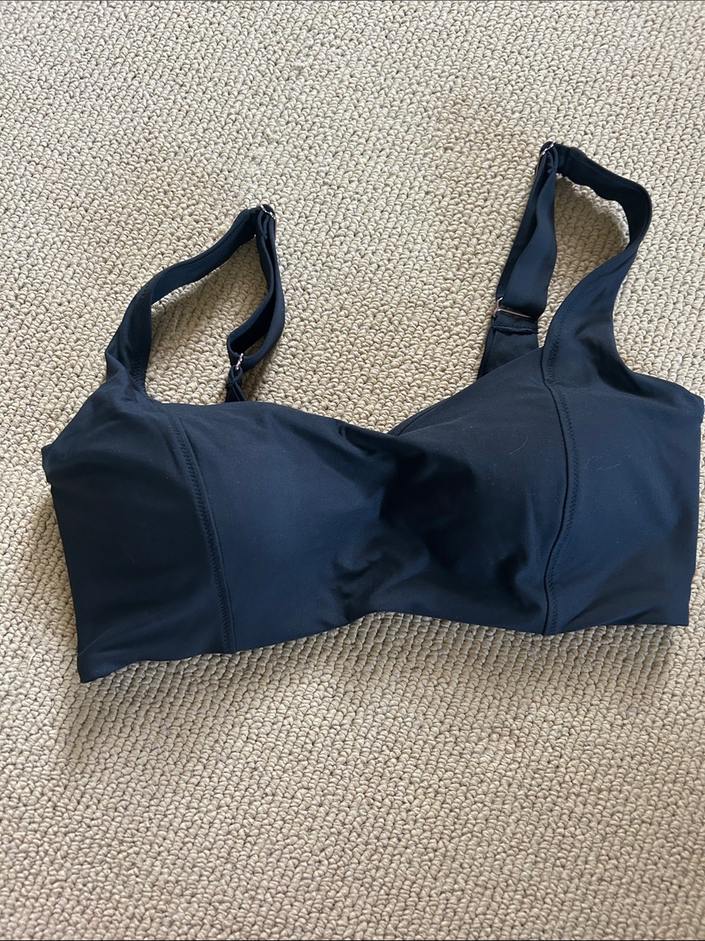 CALIA by Carrie Underwood Black Supportive Bikini Top